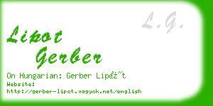 lipot gerber business card